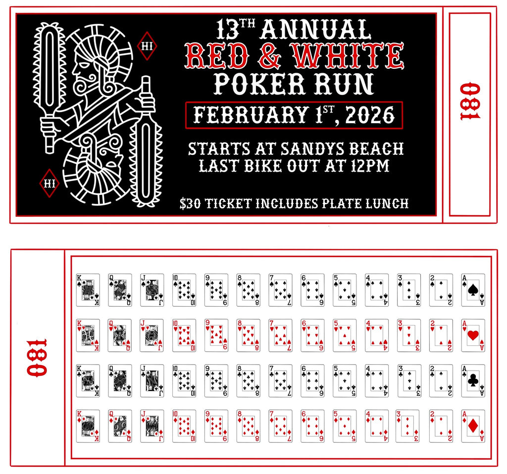 2026 13th Annual Poker Run presale ticket