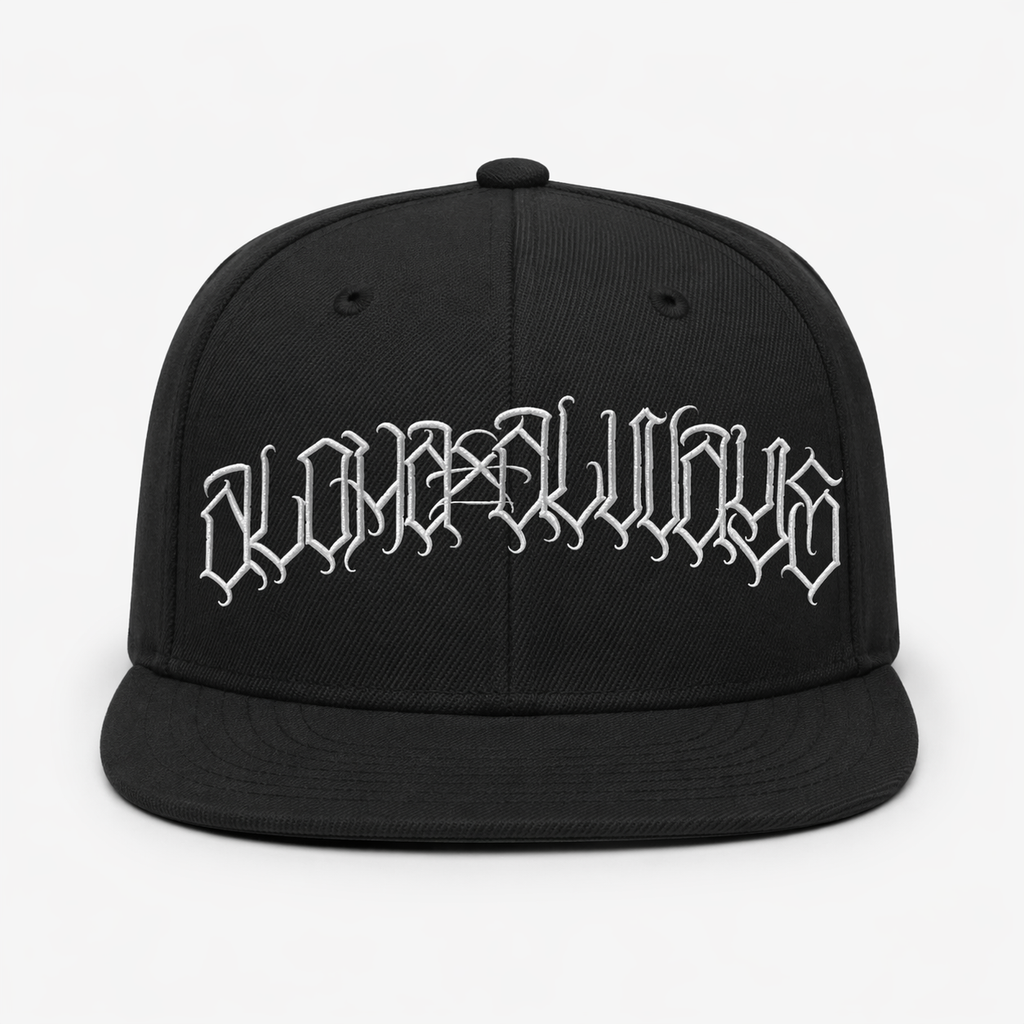 New Aloha Always Black Snap Back