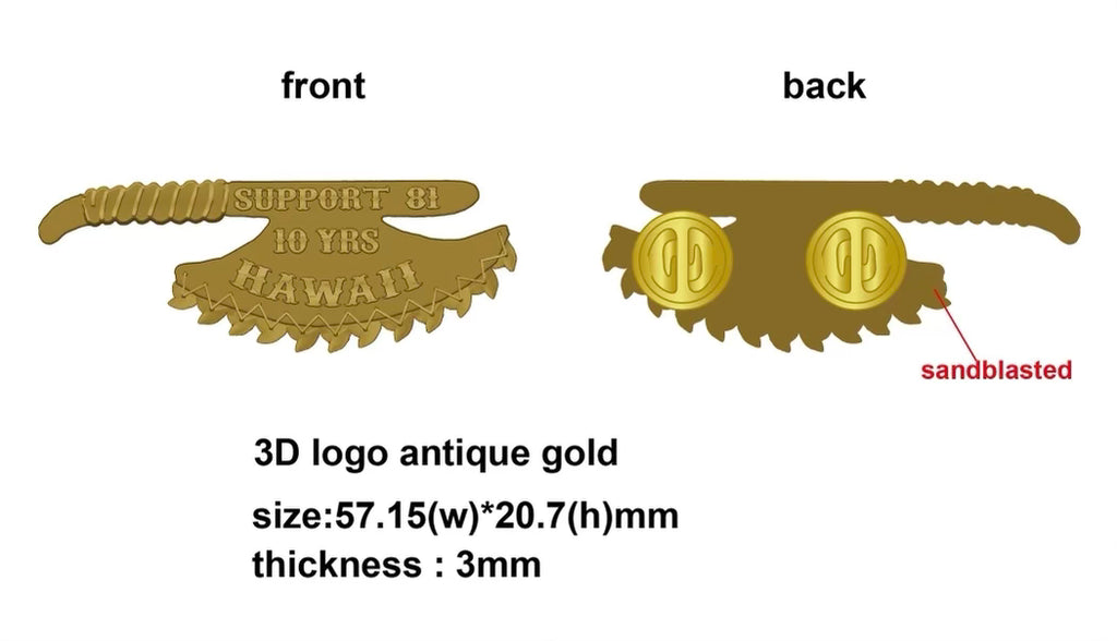 10 Year Anniversary Support Pin