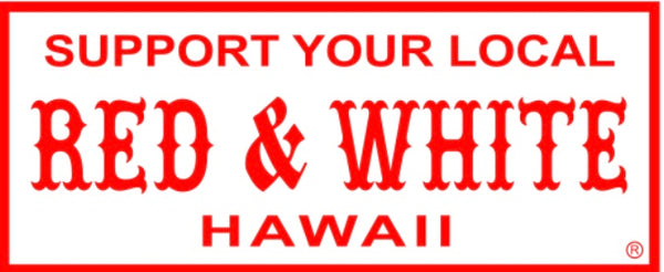 Support Your Local Red &White Hawaii Decal