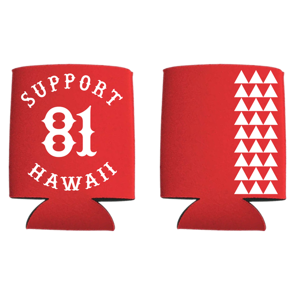 Support 81 Hawaii Koozie